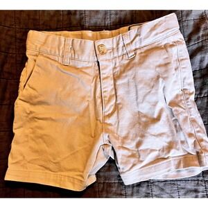 Properly Tied Boys Khaki Patriot Club Shorts Size 5 Adjustable Waist Chino Tan